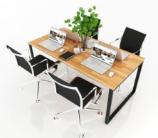 Bàn Họp Mặt Gỗ Tự Nhiên Chân Sắt