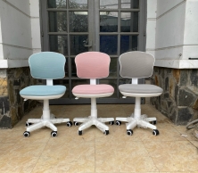 Ghế xoay nhập khẩu khung trắng mẫu mới siêu xinh TM006