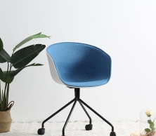 Ghế xoay bọc nỉ HAY24 chân thép