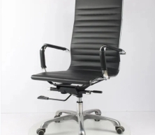 Ghế xoay da lưng cao chân nhôm cao cấp TM317A