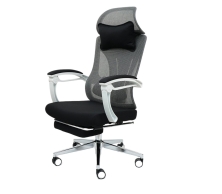 Ghế văn phòng cao cấp có gối đầu và gác chân, lưng ngả đa chiều TM869