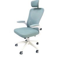 Ghế văn phòng có tựa đầu tay lật màu xanh TM8332