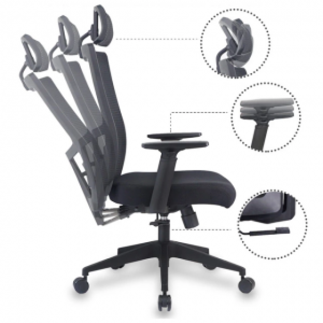 Ghế Xoay Tựa Đầu Ngả GX142