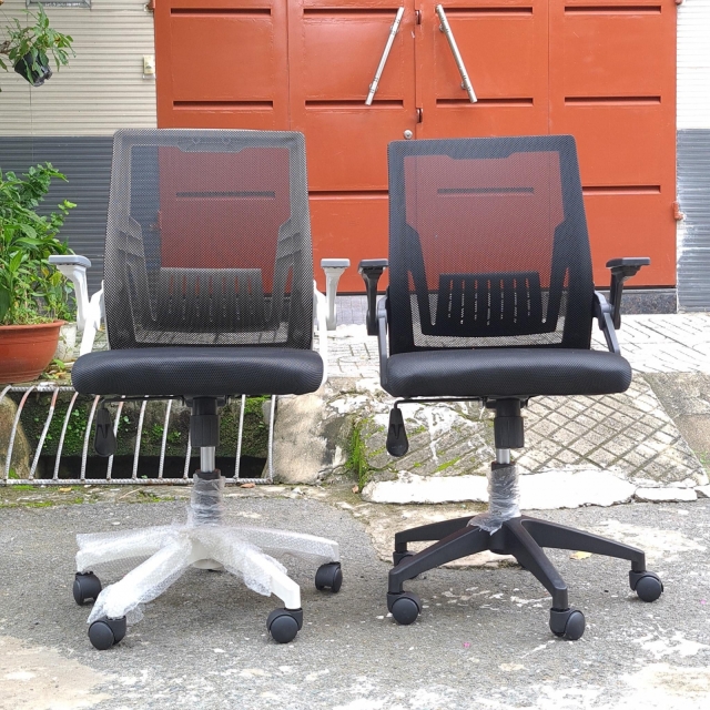 Ghế Lưới Nhập Khẩu Tay Gạt Thông Minh TM306 (Khung Đen)