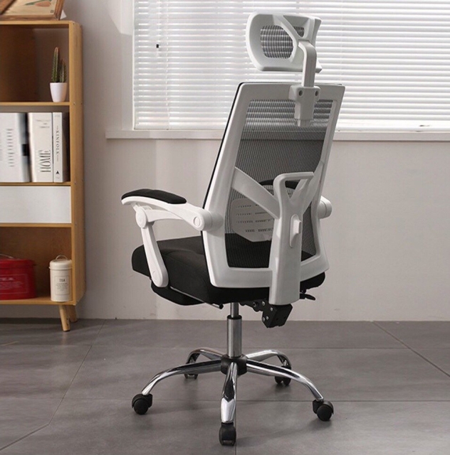 Ghế xoay lưới ngả lưng có gối đầu và gác chân TM822