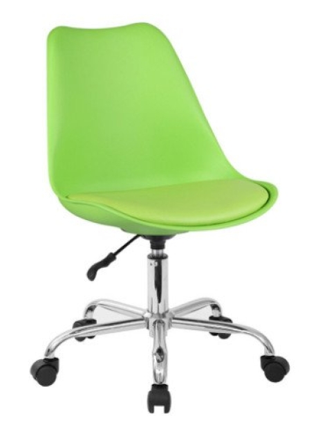 Ghế Nhựa Eames Chân Xoay Mặt Ngồi Đệm size lớn