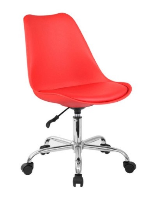 Ghế Nhựa Eames Chân Xoay Mặt Ngồi Đệm size lớn