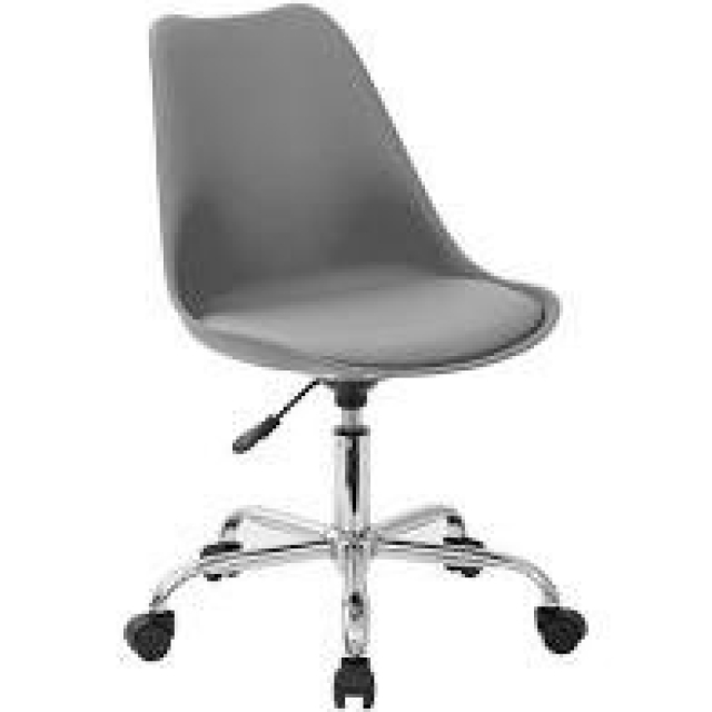 Ghế Nhựa Eames Chân Xoay Mặt Ngồi Đệm size lớn