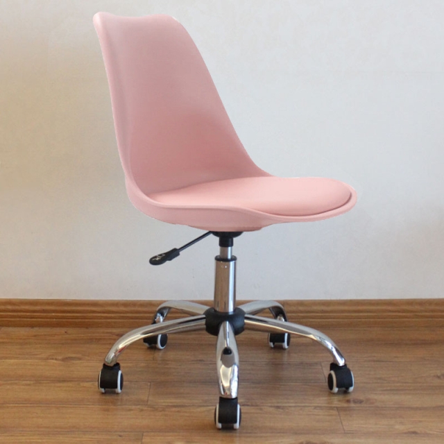 Ghế Nhựa Eames Chân Xoay Mặt Ngồi Đệm size lớn