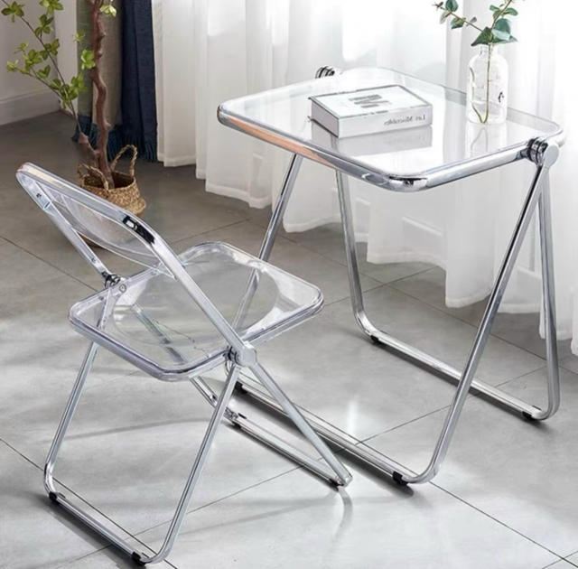 Bàn gấp trong suốt phong cách tối giản siêu đẹp