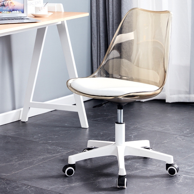 Ghế Xoay Nhựa Trong Suốt có nệm TM192