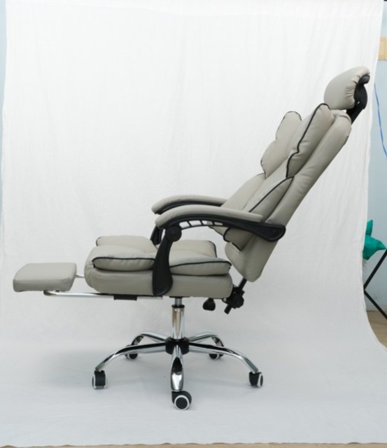 Ghế xoay da PU thiết kế công thái học có ngả lưng và gác chân TM819