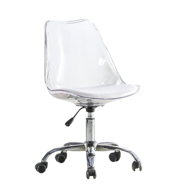 Ghế Xoay Nhựa Trong Suốt có nệm TM192