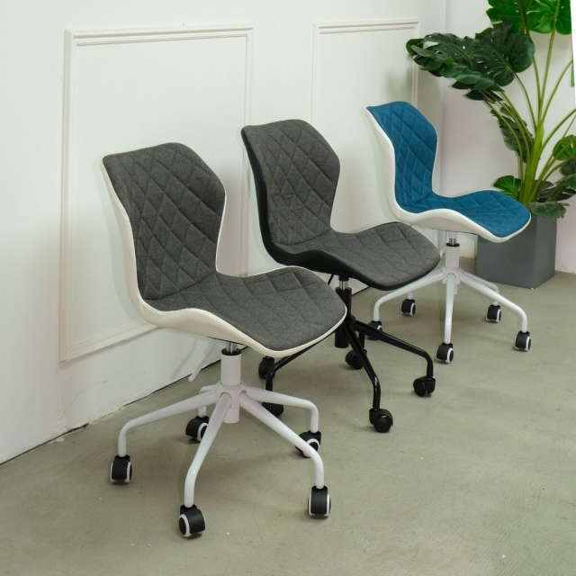 Ghế làm việc vải bố chân xoay TM453