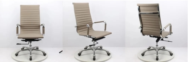 Ghế xoay da lưng cao chân nhôm cao cấp TM317A