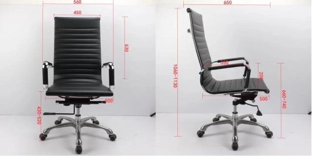 Ghế xoay da lưng cao chân nhôm cao cấp TM317A