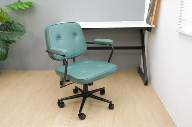 Ghế xoay tựa lưng đệm êm ái bọc vải da nano khung thép sơn tĩnh điện cao cấp TM188