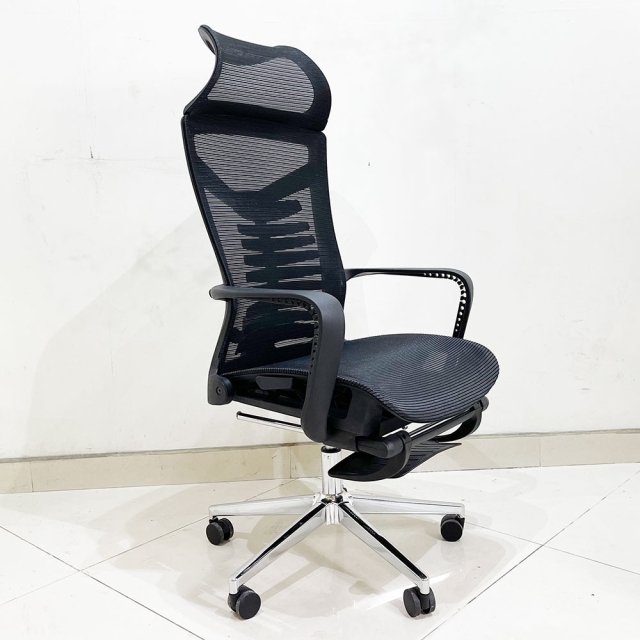 Ghế văn phòng chân xoay ngả lưng có tựa đầu TM740