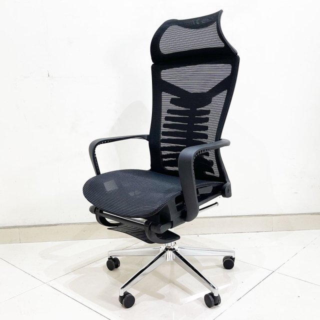Ghế văn phòng chân xoay ngả lưng có tựa đầu TM740