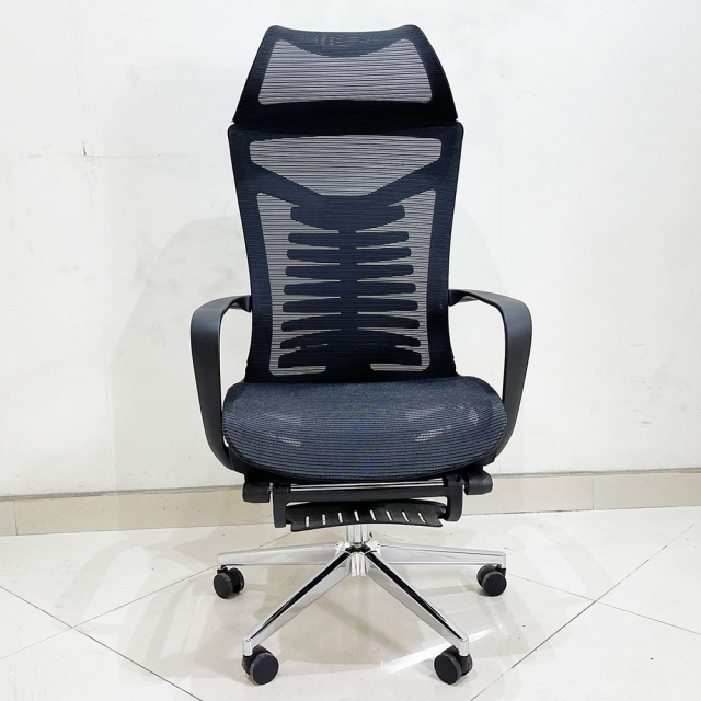 Ghế văn phòng chân xoay ngả lưng có tựa đầu TM740