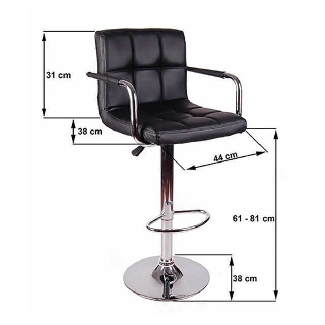 Ghế bar bọc nệm có tựa tay TM088