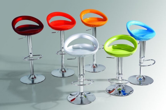 Ghế Bar nâng hạ lưng nhựa nhiều màu TM027