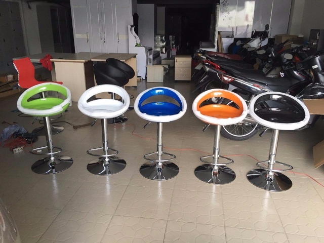 Ghế Bar nâng hạ lưng nhựa nhiều màu TM027