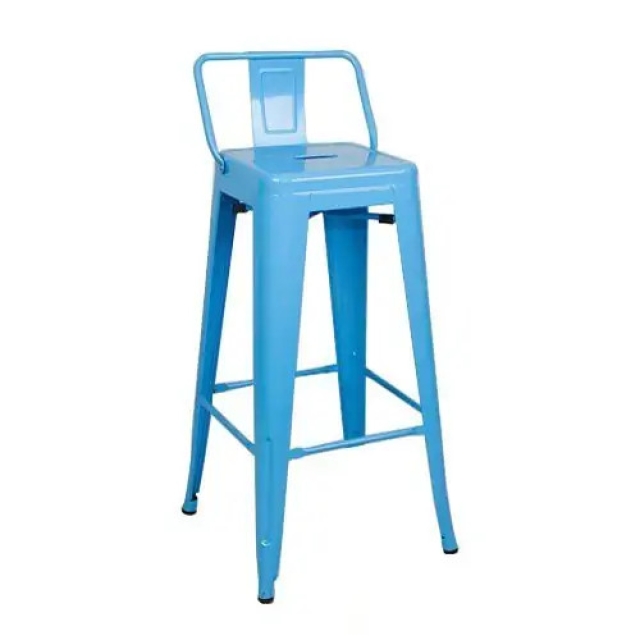 Ghế bar tolix cao có tựa lưng