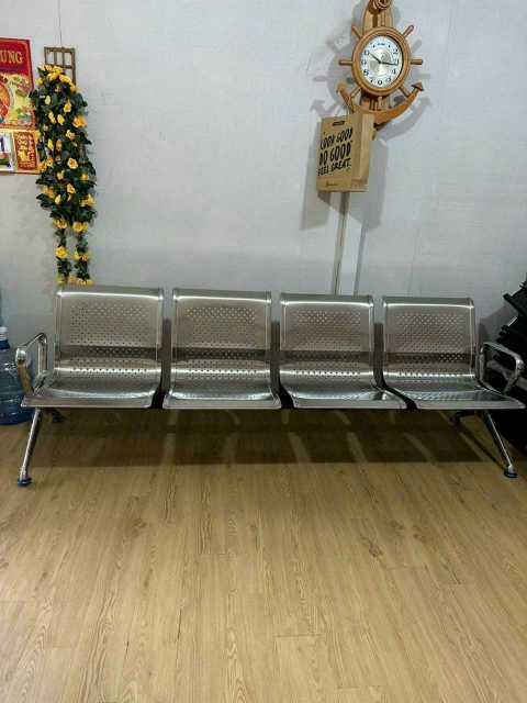 Ghế băng chờ inox 4 chỗ ngồi nhập khẩu