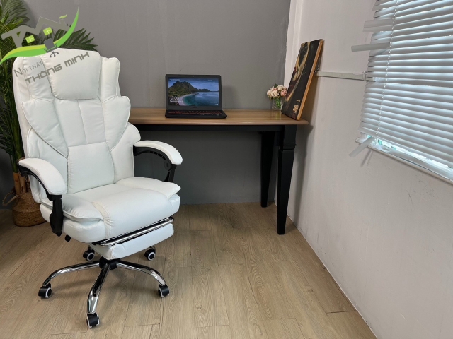 Ghế xoay da PU thiết kế công thái học nhiều màu sắc tích hợp sẵn massage có ngả lưng và gác chân TM916