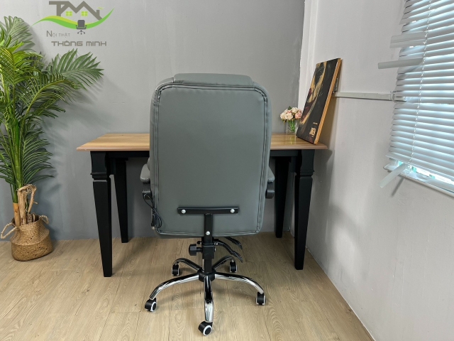 Ghế xoay da PU thiết kế công thái học nhiều màu sắc tích hợp sẵn massage có ngả lưng và gác chân TM916