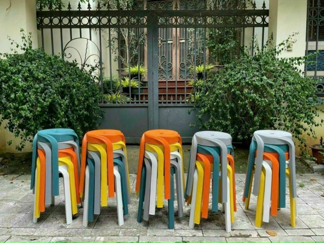 Ghế Đôn Nhựa Nhập Khẩu 