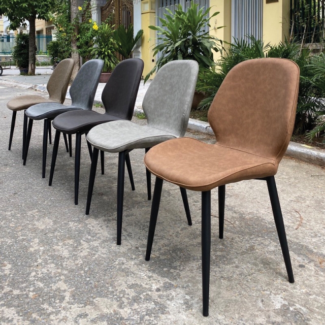 Ghế ăn NORDIC chân đen hoặc chân có núm đồng